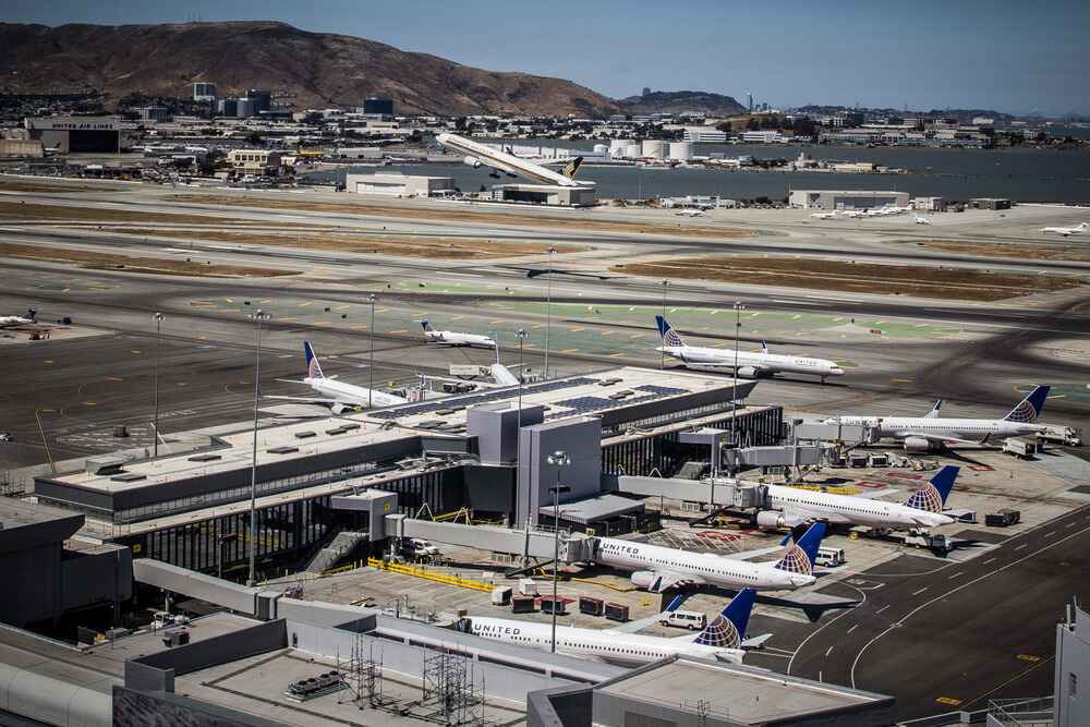 SFO Terminal Construction by OrgMetrics