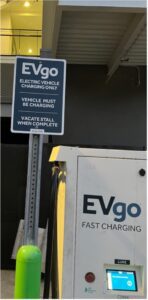 EVgo parking sign - clear communication