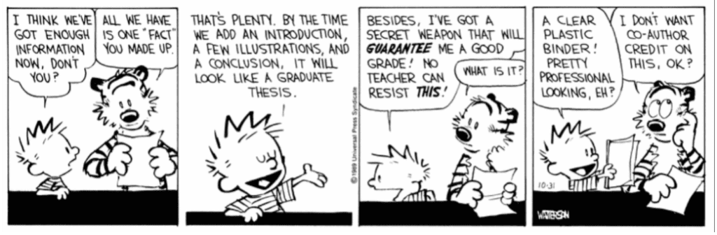 Calvin and Hobbes by Bill Watterson October 31, 1989 – Go Comics