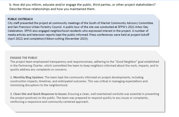 2025 SF Partnering Award Example - Teamwork