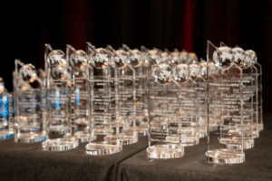 IPI John L. Martin Partnered Project of the Year Award Trophies