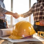 Contractors shaking hands - the importance of accountability